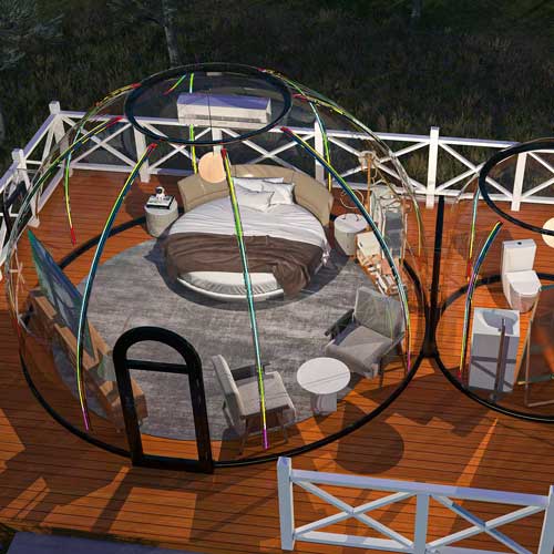 Geodesic Dome Outdoor Igloo For Glamping Pods